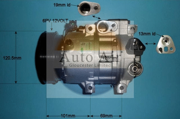 Compresseur, climatisation AUTO AIR GLOUCESTER 14-1513
