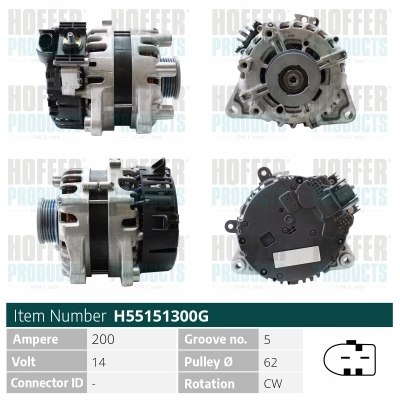 Alternateur HOFFER H55151300G