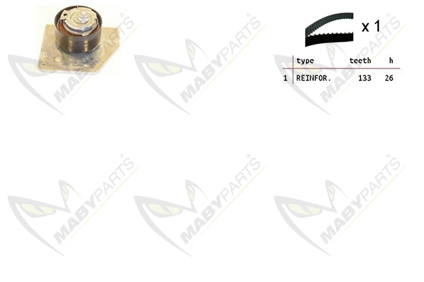 Kit de courroie crantée MABYPARTS OBK010144