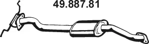 Silencieux central EBERSPÄCHER 49.887.81