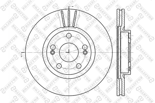 Disque de frein STELLOX 6020-3913V-SX