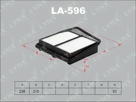 Filtre à air LYNXAUTO LA-596