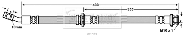Flexible de frein BORG & BECK BBH7701