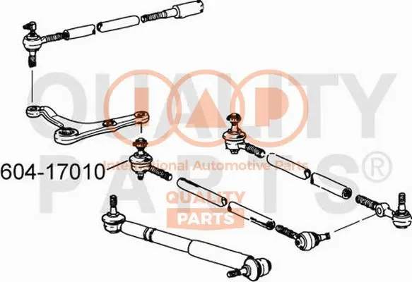 Rotule de barre de connexion IAP QUALITY PARTS 604-17010