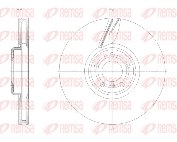 Disque de frein REMSA 61916.10