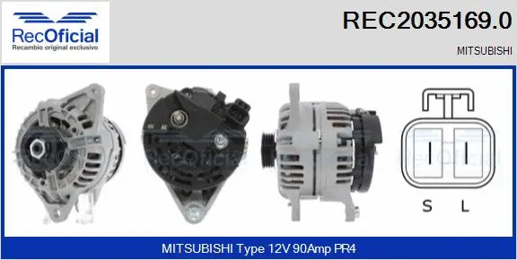 Alternateur RECOFICIAL REC2035169.0