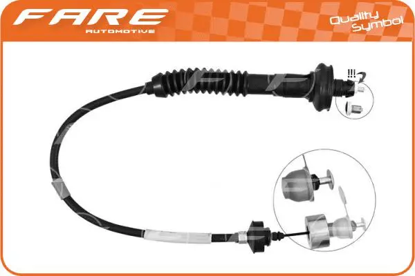 Tirette à câble, commande d'embrayage FARE-RCH 24257