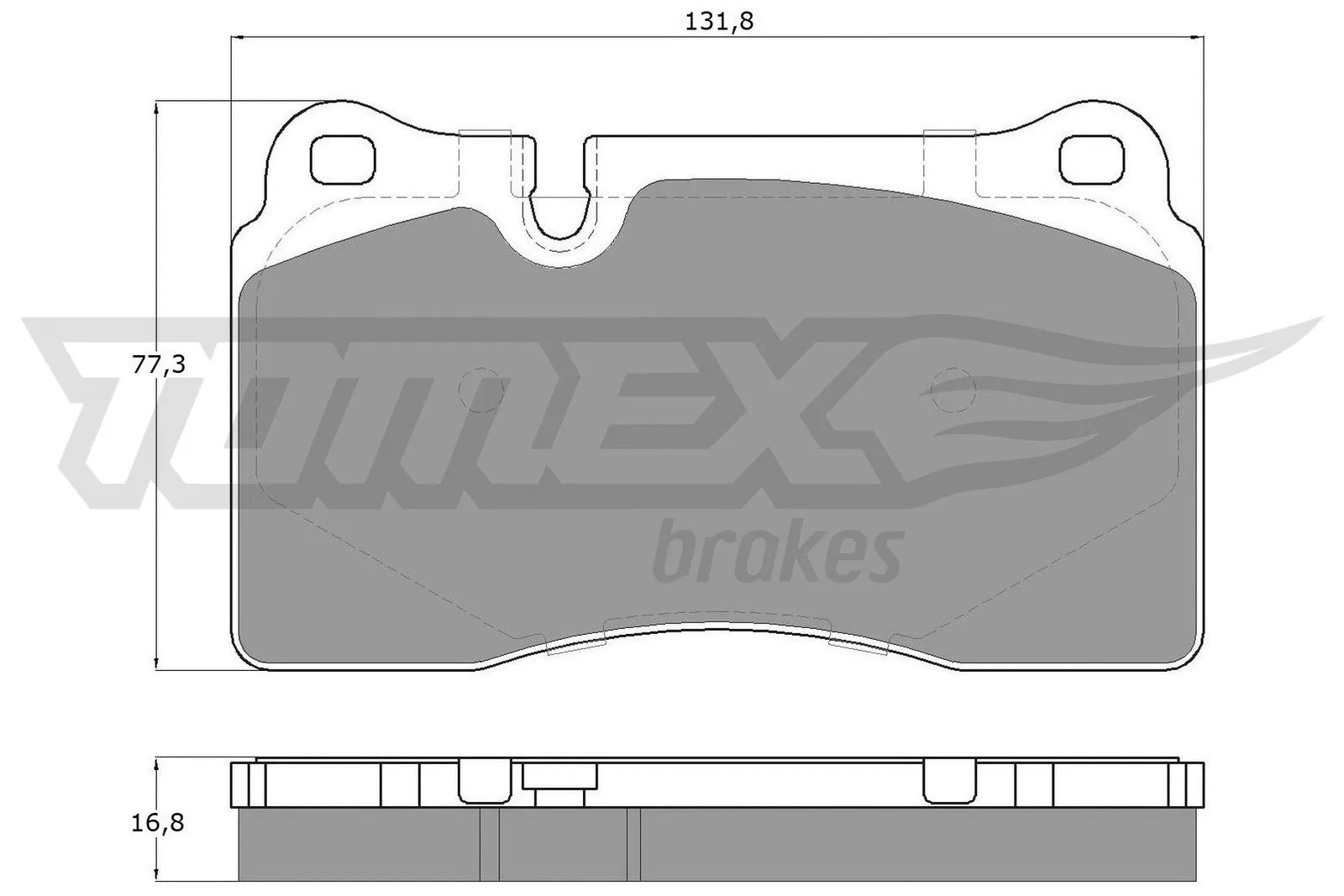 Kit de plaquettes de frein, frein à disque TOMEX Brakes TX 14-73