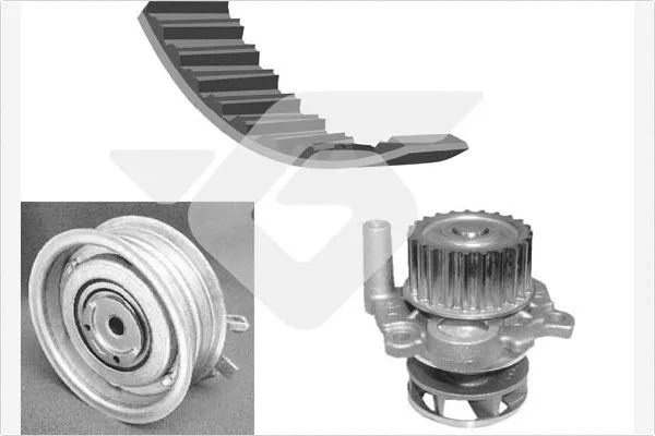 Pompe à eau + kit de courroie crantée HUTCHINSON KH 125WP51