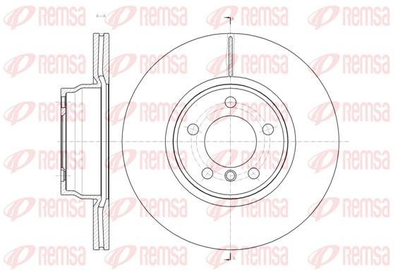 Disque de frein REMSA 61452.10