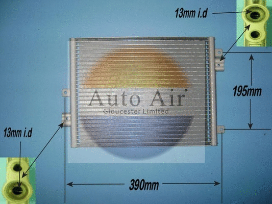 Condenseur, climatisation AUTO AIR GLOUCESTER 16-1264