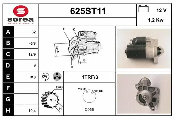 Démarreur STARTCAR 625ST11