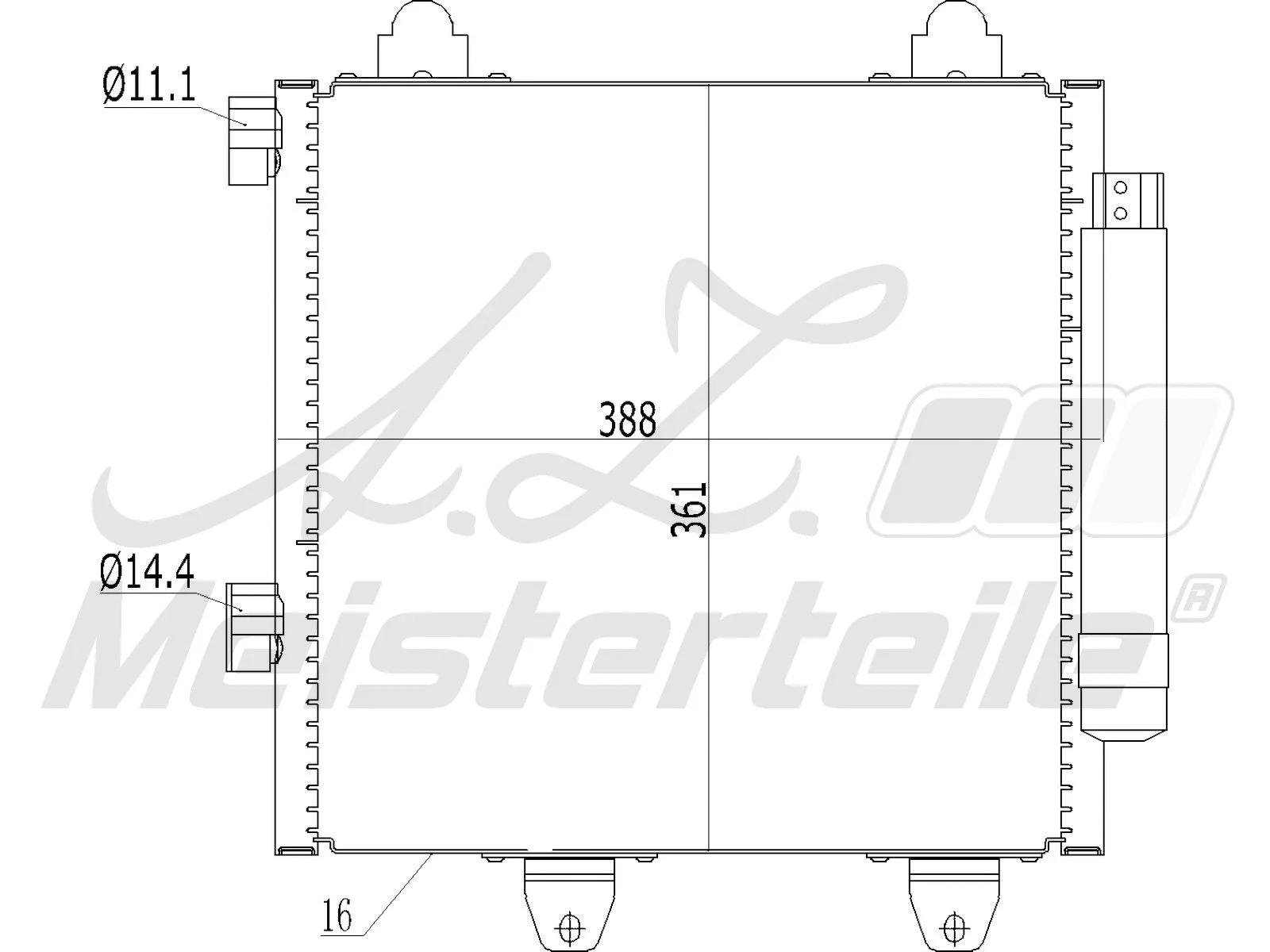 Condenseur, climatisation A.Z. Meisterteile AZMT-45-030-1339