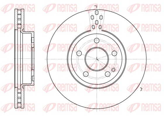 Disque de frein REMSA 6679.10