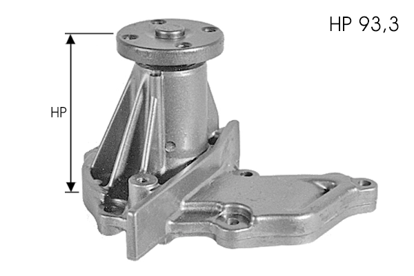 Pompe à eau, refroidissement du moteur TECDRIVE TPAE0069