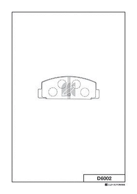 Kit de plaquettes de frein, frein à disque MK Kashiyama D6002