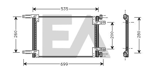 Condenseur, climatisation EACLIMA 30C25034