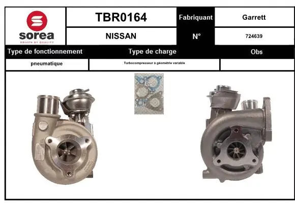 Turbocompresseur, suralimentation EAI TBR0164