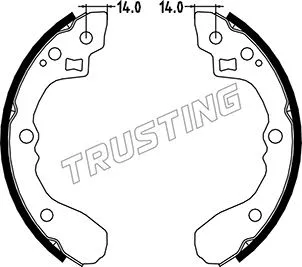 Jeu de mâchoires de frein TRUSTING 049.151