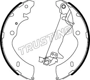 Jeu de mâchoires de frein TRUSTING 047.377Y