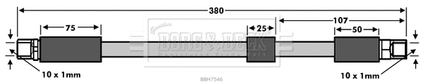 Flexible de frein BORG & BECK BBH7546
