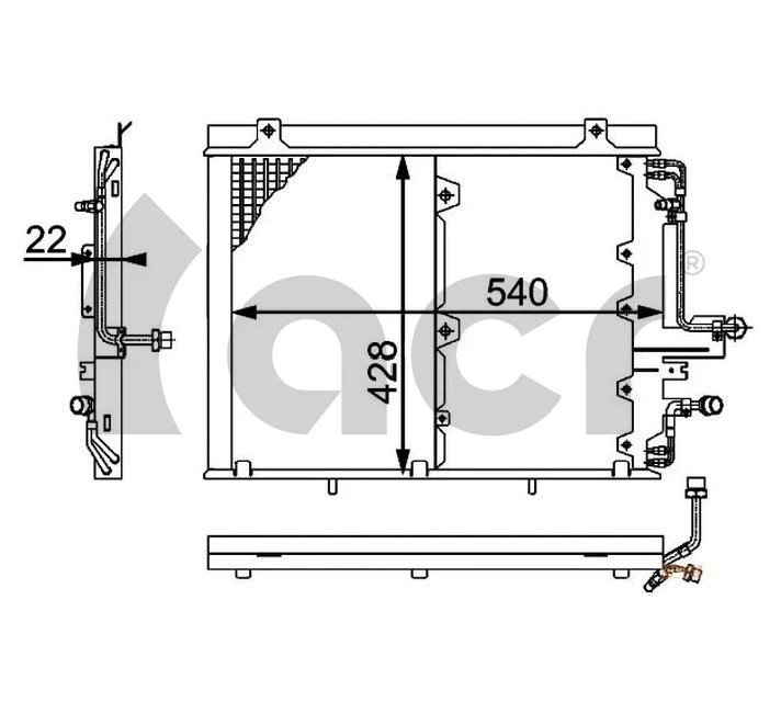 Condenseur, climatisation ACR 300124