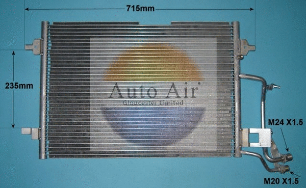 Condenseur, climatisation AUTO AIR GLOUCESTER 16-6146