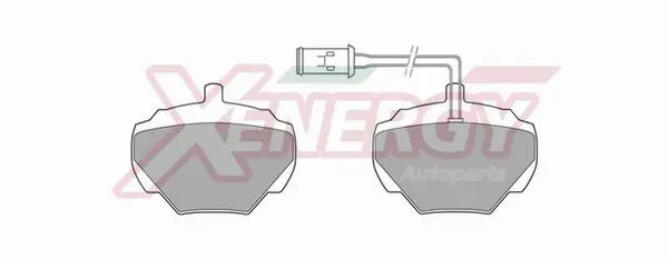 Kit de plaquettes de frein, frein à disque AP XENERGY X40316