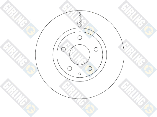Disque de frein GIRLING 6080521