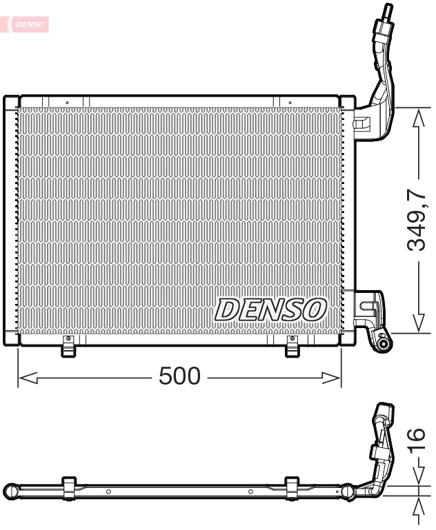 Condenseur, climatisation DENSO DCN10064