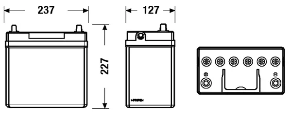 Batterie de démarrage CENTRA CB457
