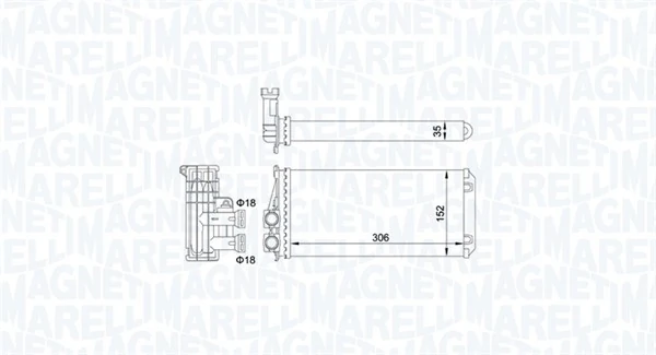 Système de chauffage MAGNETI MARELLI 350218435000