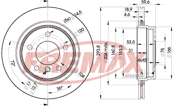 Disque de frein FREMAX BD-5563