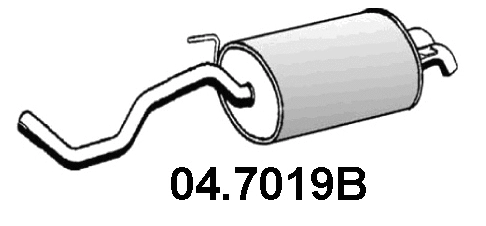 Silencieux arrière ASSO 04.7019B