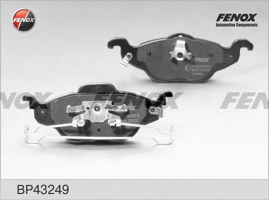 Kit de plaquettes de frein, frein à disque FENOX BP43249