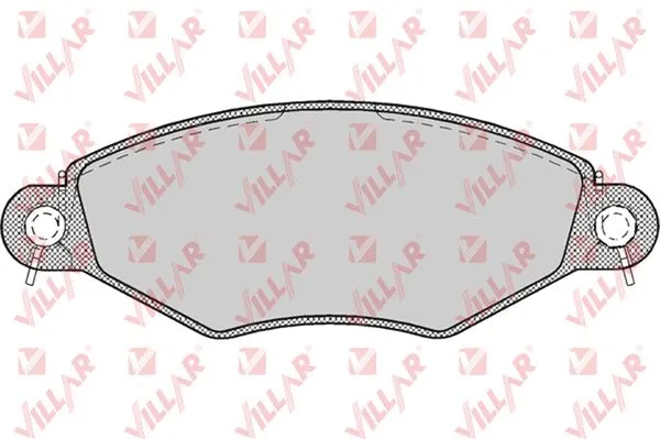 Kit de plaquettes de frein, frein à disque VILLAR 626.0708