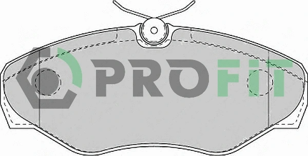 Kit de plaquettes de frein, frein à disque PROFIT 5000-1515 C