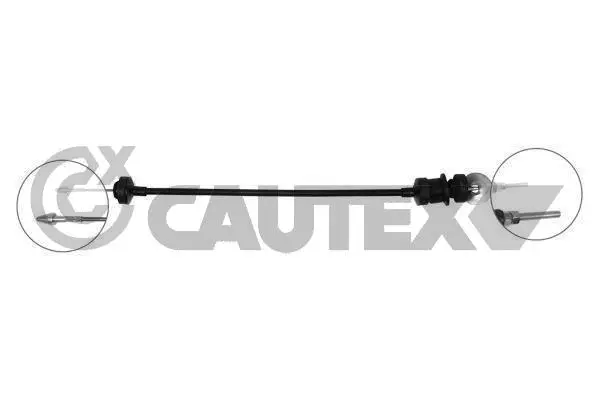 Tirette à câble, commande d'embrayage CAUTEX 036550