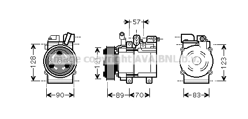 Compresseur, climatisation PRASCO HYK257