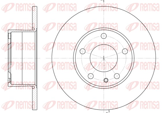 Disque de frein REMSA 6288.00