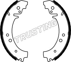 Jeu de mâchoires de frein TRUSTING 034.076