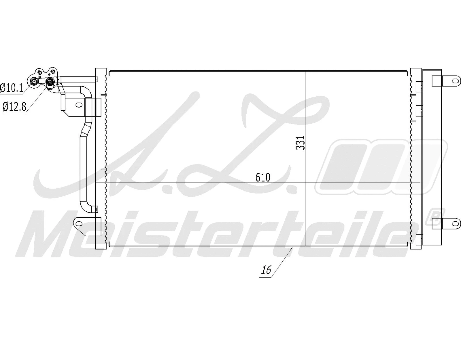Condenseur, climatisation A.Z. Meisterteile AZMT-45-030-1287