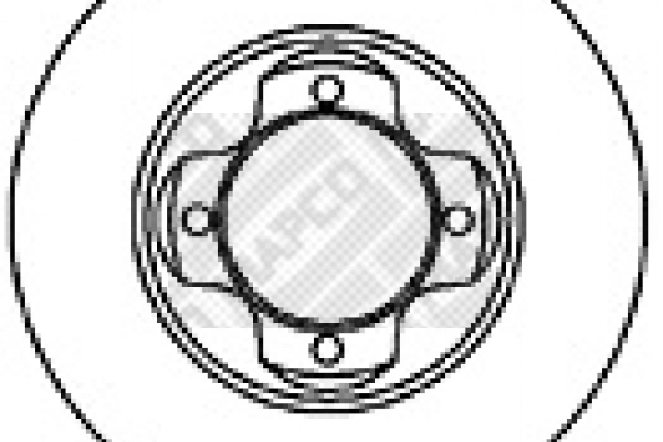Disque de frein MAPCO 25535