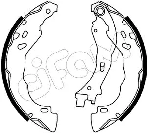 Jeu de mâchoires de frein CIFAM 153-544