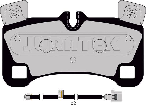 Kit de plaquettes de frein, frein à disque JURATEK JCP065