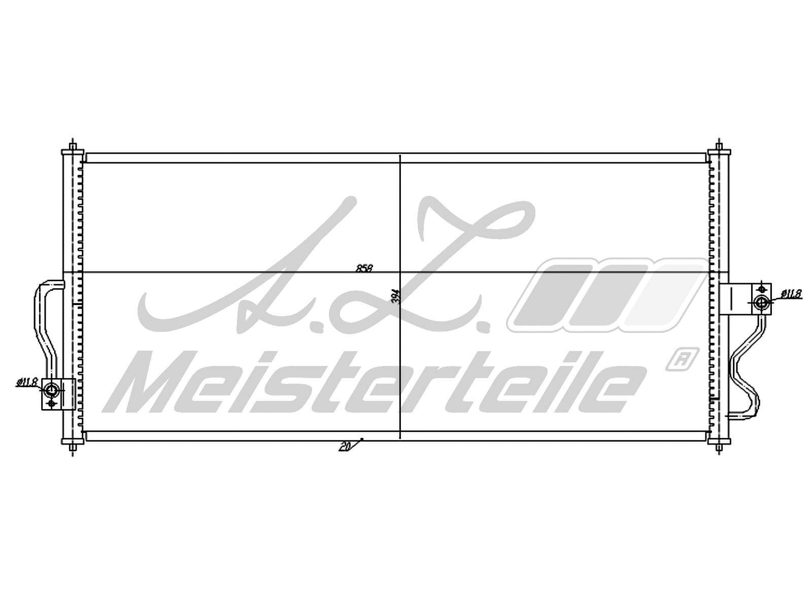 Condenseur, climatisation A.Z. Meisterteile AZMT-45-030-1210