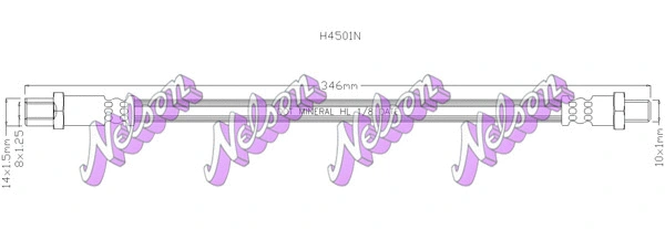 Flexible de frein KAWE H4501N