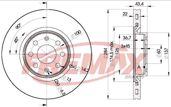 Disque de frein FREMAX BD-0922