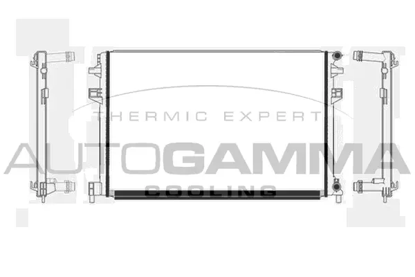 Radiateur, refroidissement du moteur AUTOGAMMA 107504