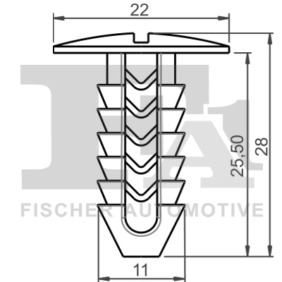 Clip, enjoliveur FA1 33-10017.5